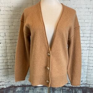 Aritzia Tan Cardigan Sweater